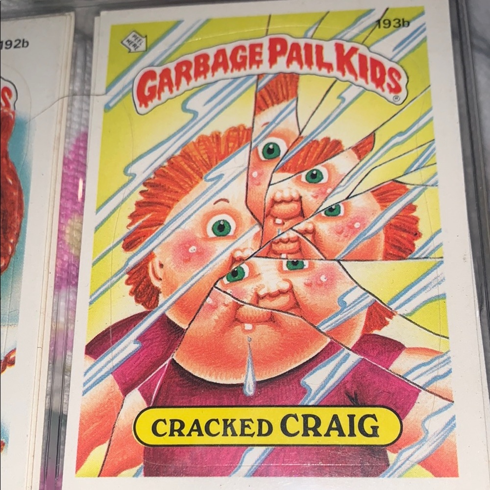 Garbage pail kids Cracked Craig 193B